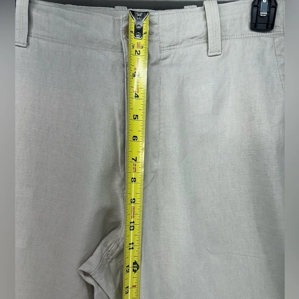 Banana Republic Pants Tan Linen Blend Zipper Drawstring Chino Mens 35x32 (35x31)